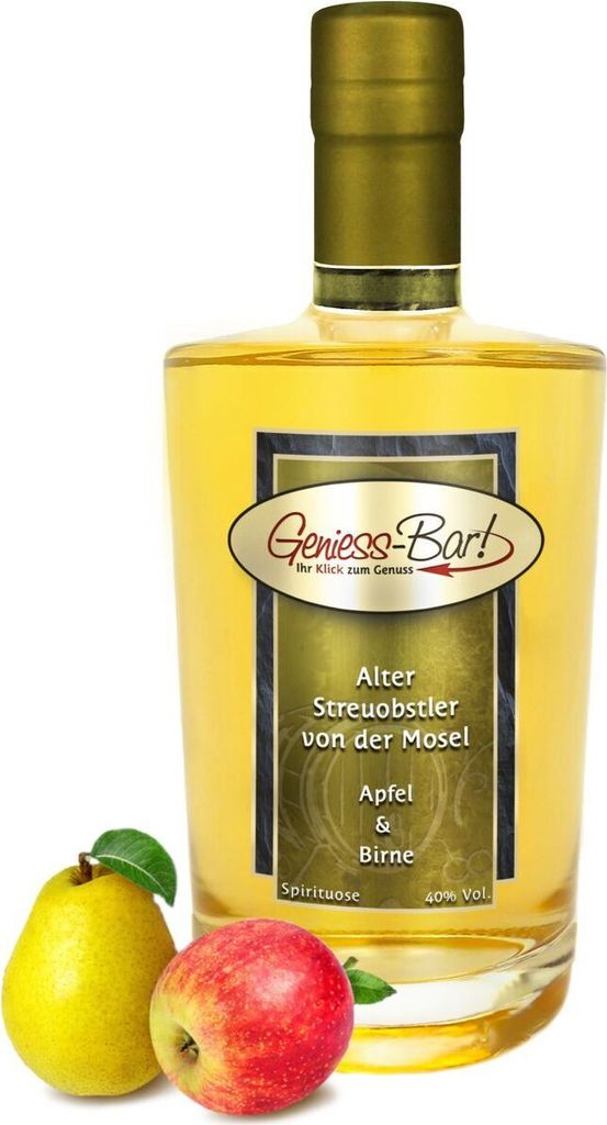 Alter Streuobstler Apfel & Birne 0,35L wunderbar aromatisch & sehr mild 40%Vol