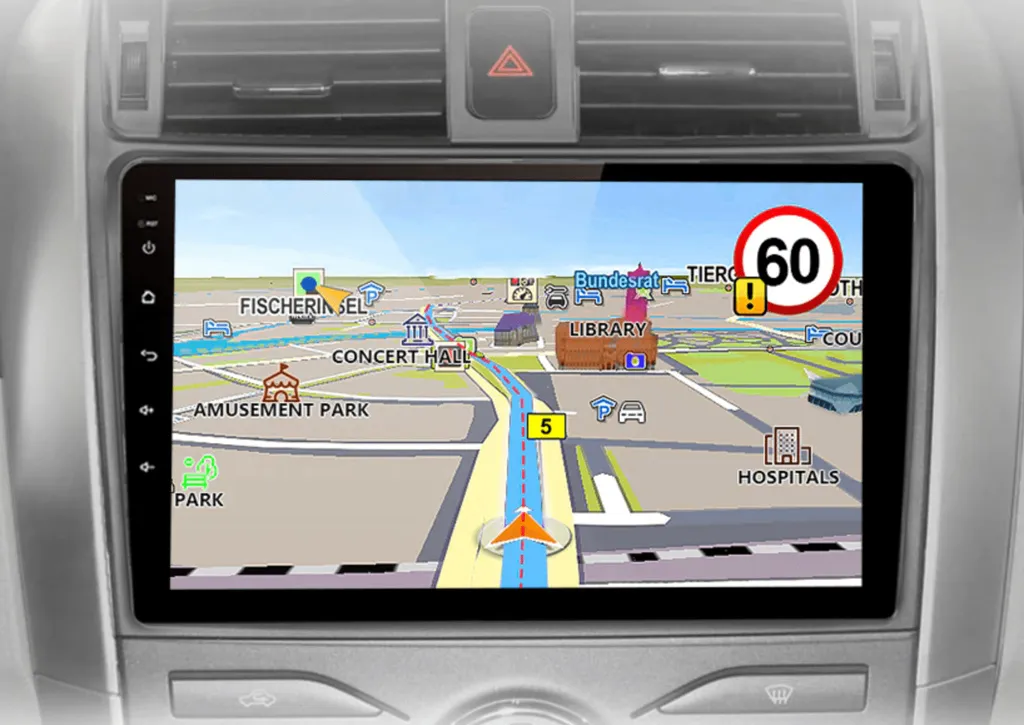 Autoradio Toyota Corolla E140 E150 Android : GPS et Bluetooth Sans Fil - 6