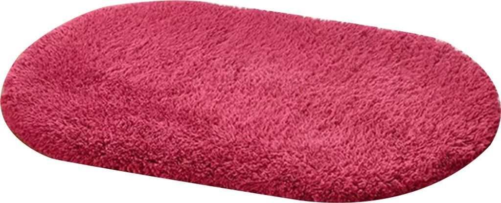 Feste farbige flauschige Wasserabsorption Badezimmer Schlafzimmer Mattenpolsterteppichteppich-Weinrot ,Größen:30*50cm