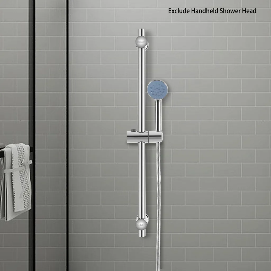 Binario Doccia Acciaio Inox 304 - Asta 66cm per Hotel e Strutture Ricettive - 2