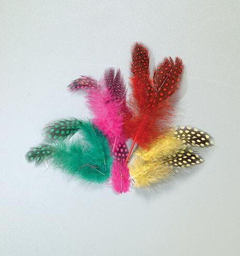 Perlhuhnmollen, bunt sortiert, , 40 - 80 mm, 3 g 36 Stk.