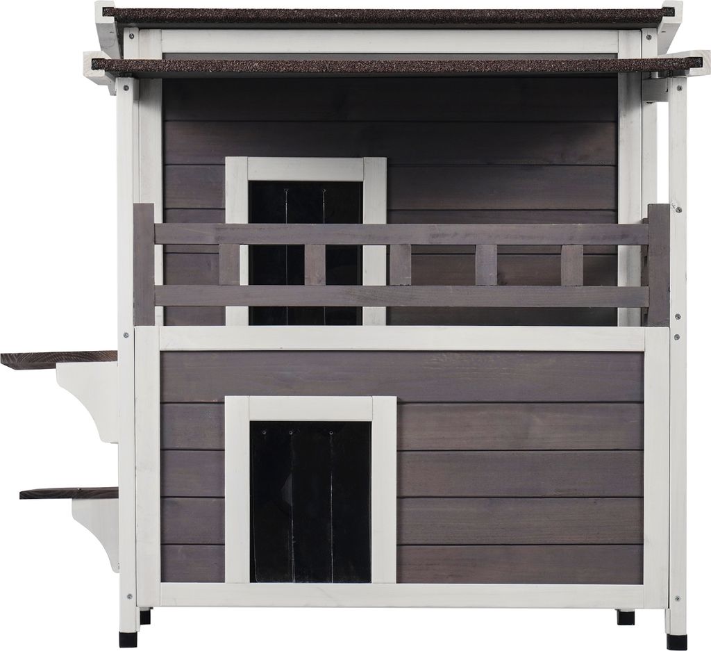 SucceBuy Outdoor-Katzenhaus, wetterfest, Unterschlupf für Produktbild 