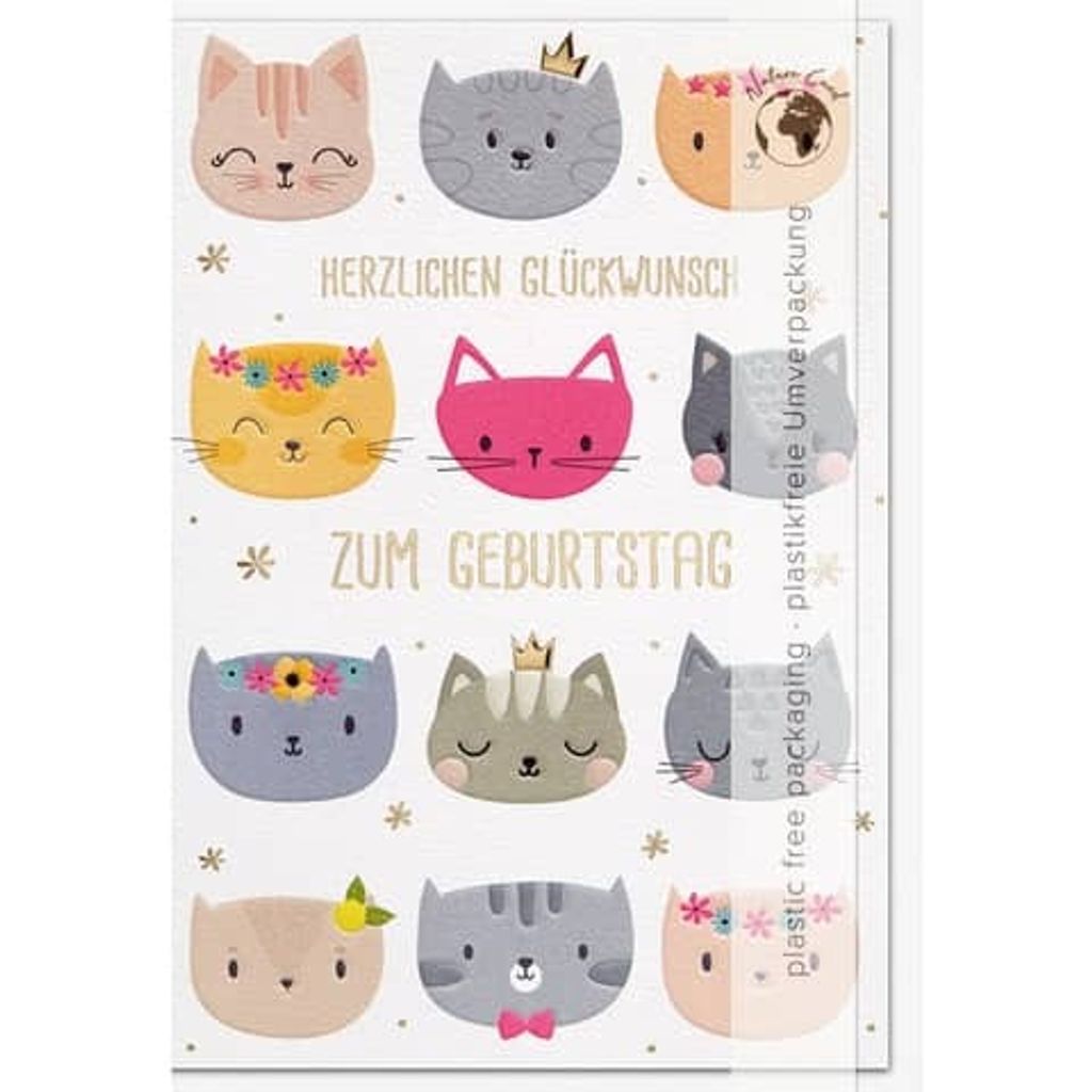 Geburtstag - Good Vibes - Glückwunschkarte im Format 11,5 x 17 cm