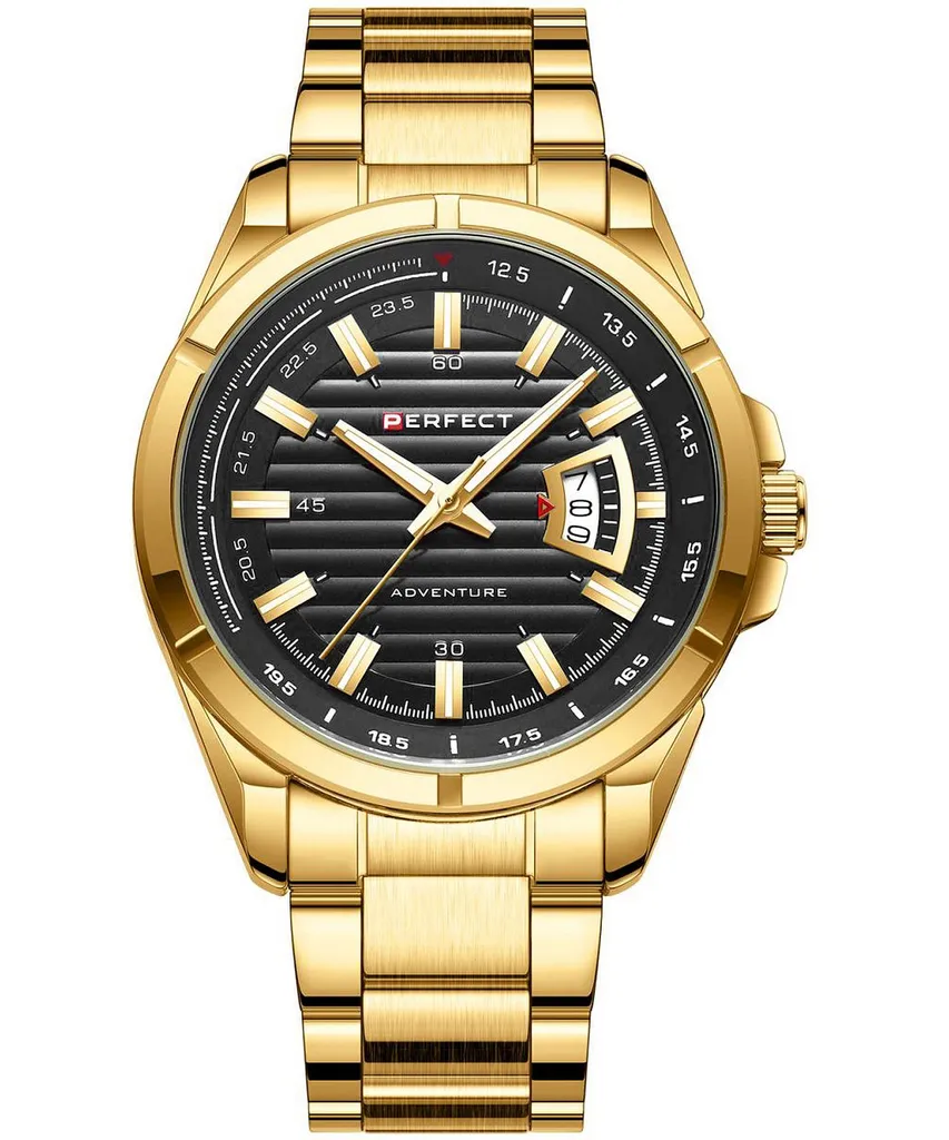 Montre Perfect Adventure pour hommes avec bracelet en acier inoxydable