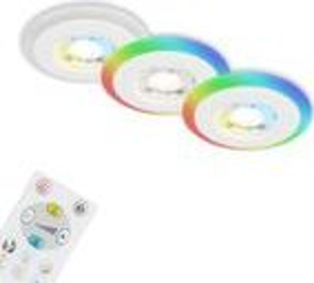 LED Einbauleuchten CCT RGB-Lichtring Fernbedienung dimmbar Produktbild 