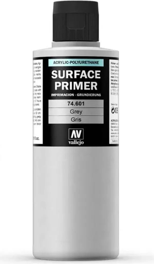 Apprêt Gris pour Aérographe Vallejo 200ml sous-couche Maquettisme - 2