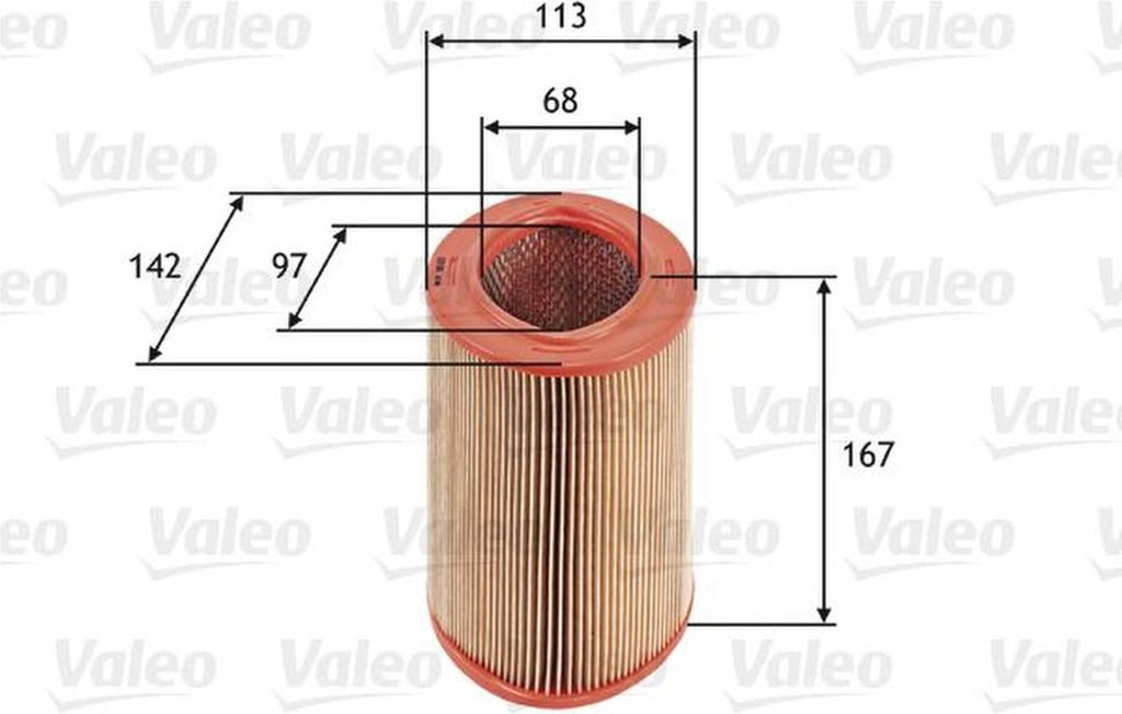 Luftfilter VALEO 585623 passend für PEUGEOT 106 II Schrägheck (1A, 1C) Filtereinsatz