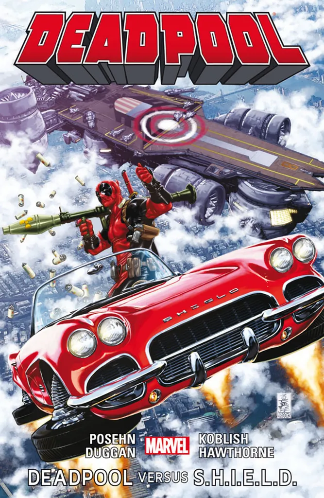 Livre Deadpool 4 versus S.H.I.E.L.D Brian Posehn Comics Cadeau Marvel