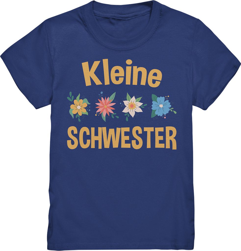 Kleine Schwester Shirt Blumen Kleine Schwester Geschenk – Produktbild 