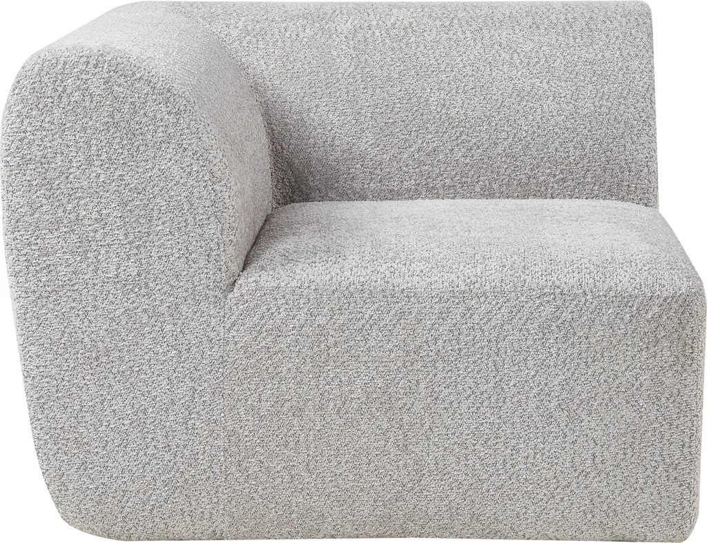 Aménagez votre salon avec le canapé modulable Hurvas d'angle gris 108 cm