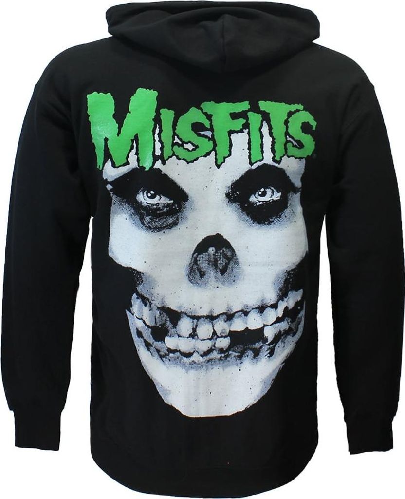 Misfits Jarek Totenkopf Reißverschluss Kapuzenweste - L