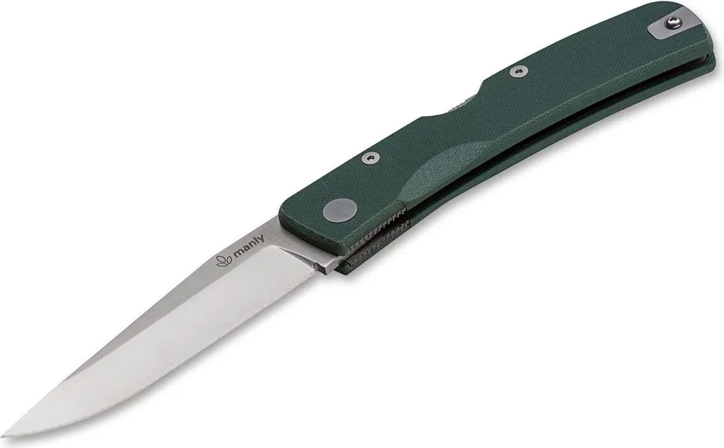 Manly Peak D2 Military Green : Couteau robuste avec Lame en Acier D2