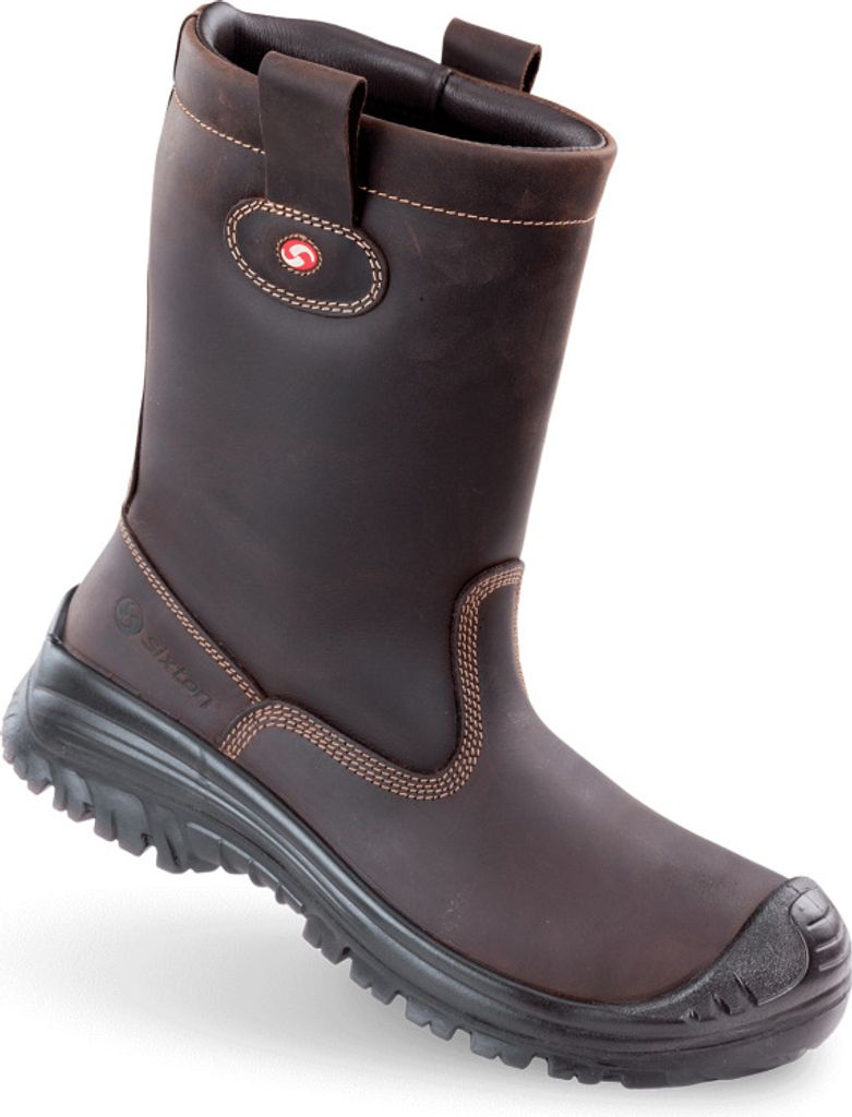 Sixton Peak Work Boot Montana S3 Dunkelbraun Wolle gefüttert Größe 47