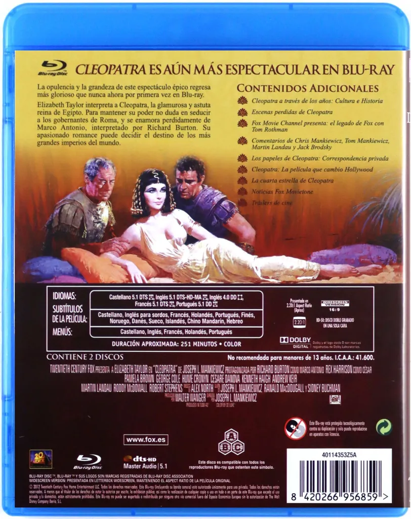 Cléopâtre 2 Blu-ray Version Originale sans coupure qualité image pure