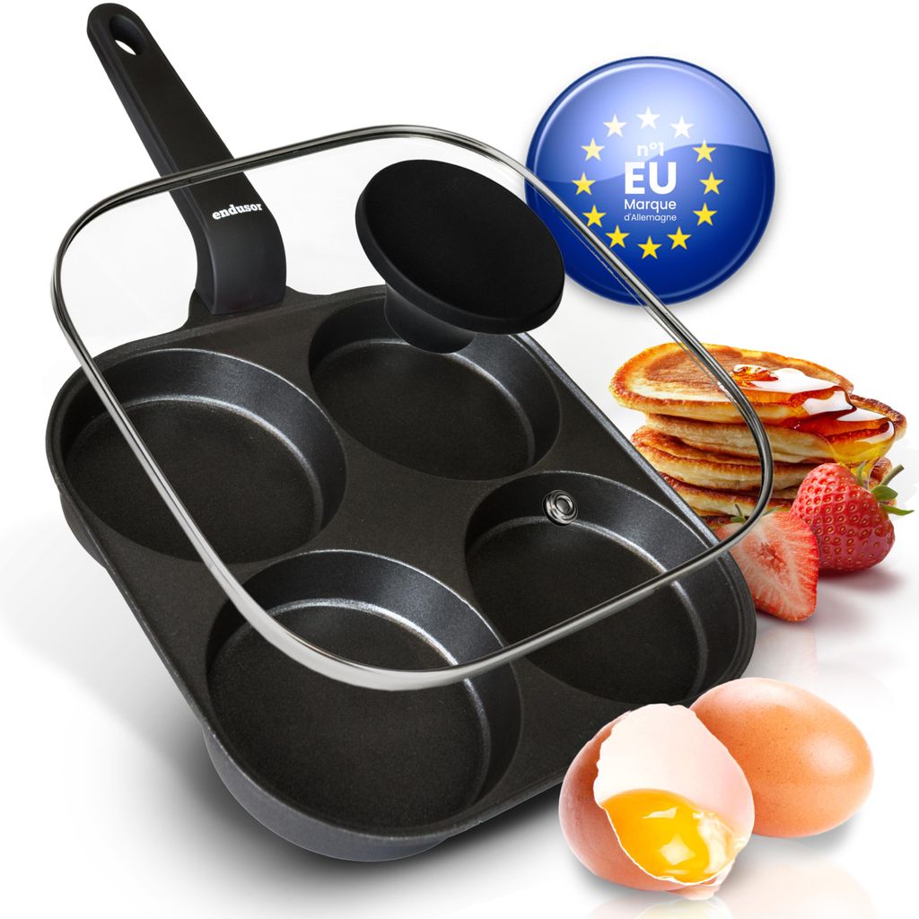 endusor® Poêle à oeufs au plat avec couvercle 21 cm - 3 Image du produit 