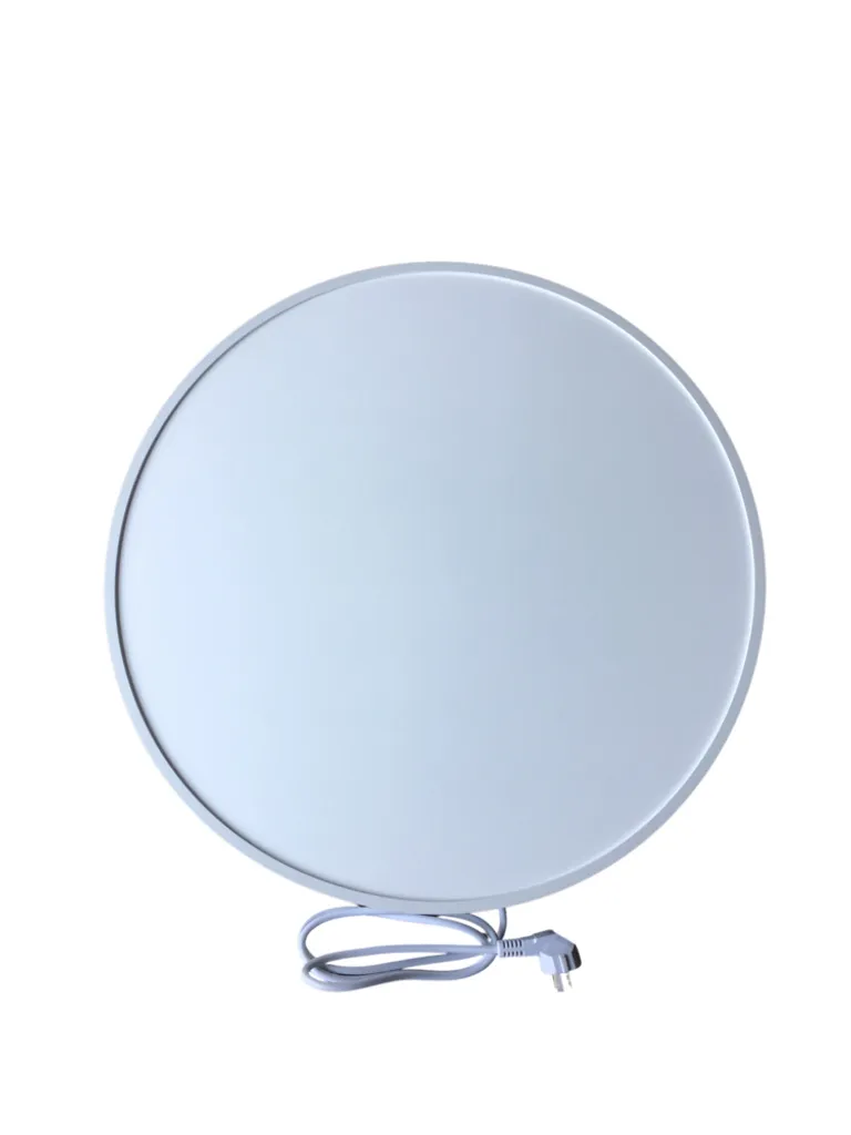 Chauffage infrarouge 650W ultra-fin QH-RW - Format rond 80cm discret