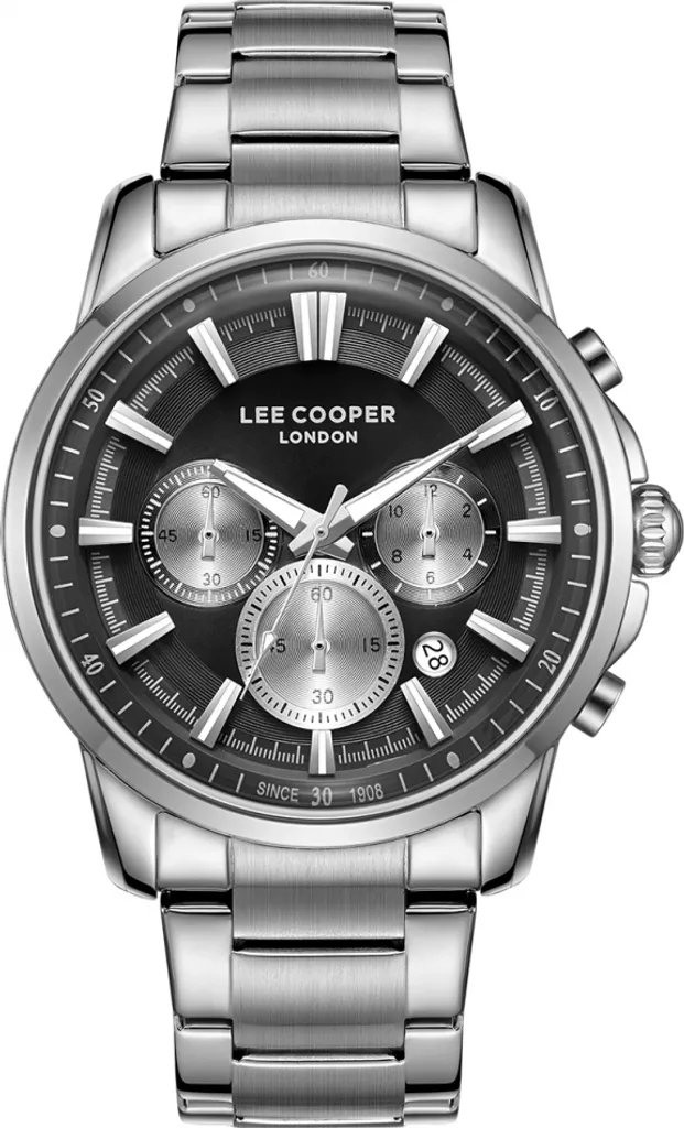 Lee Cooper Orologio Uomo LC08068.350 Acciaio Silver: Stile Business