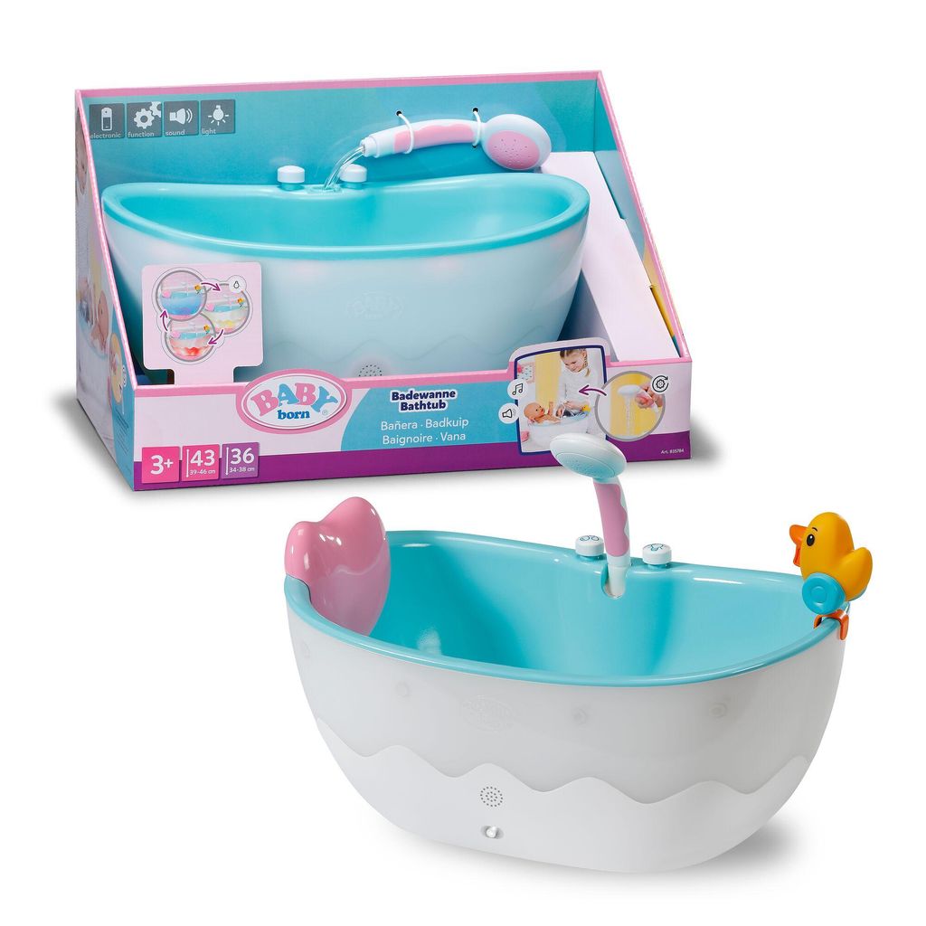 BABY born Badewanne mit Licht, Sound & Dusche Produktbild 