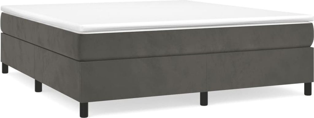 vidaXL Boxspringbettgestell Dunkelgrau 180x200 cm Samt Produktbild 