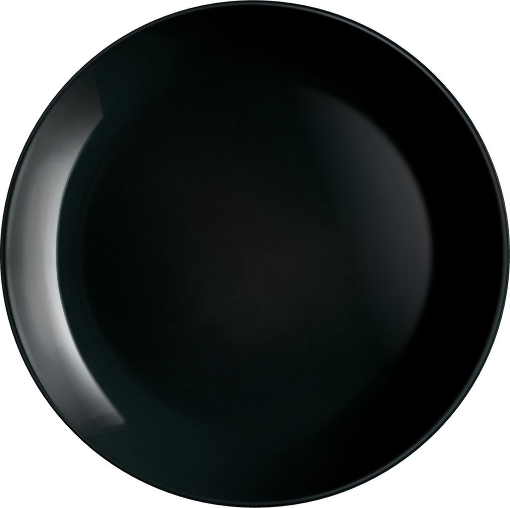 Teller Essteller Speiseteller Servierteller Porzellanteller Diwali 25 cm schwarz LUMINARC HOMLA