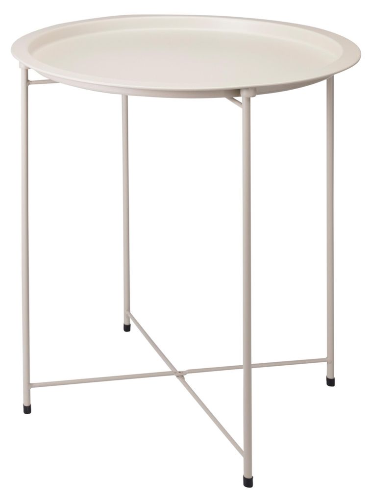 Home & Styling Beistelltisch - beige - Metall - H66 cm - Produktbild 