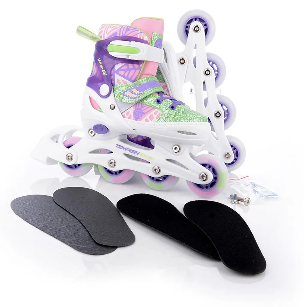Rollers d'apprentissage enfant Tempish BAM-BU FLASH réglables 26/29