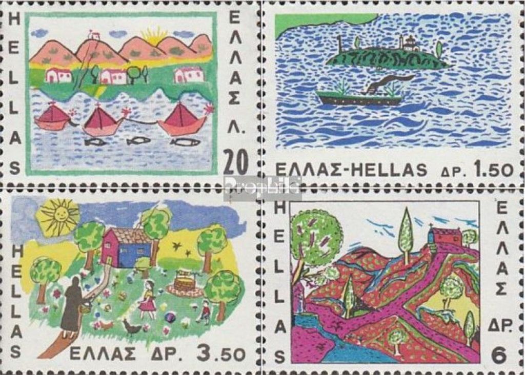Briefmarken Griechenland 1967 Mi 962-965 (kompl.Ausg.) postfrisch Tag des Kindes