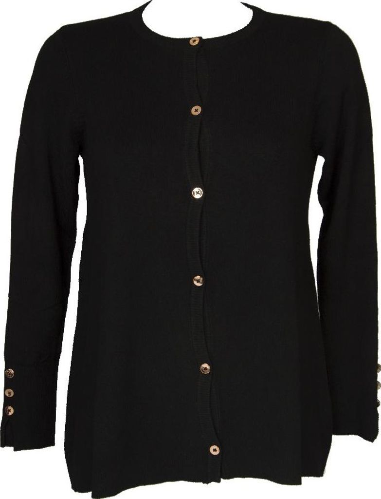 Langarmjacke mit Knöpfen Frauenjacke Viskose gemischt RAGNO Artikel D029MI, L, Viscosa 80%,Poliammide 17%,Elasthan 3%