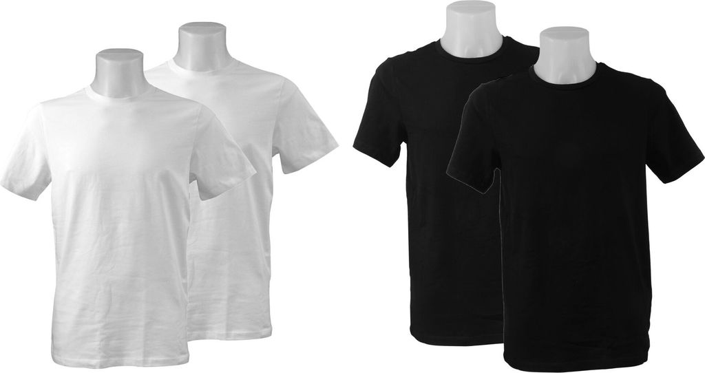 Herren T-Shirt Basic 2er Pack BIO Baumwolle Kurzarm Shirt Produktbild 