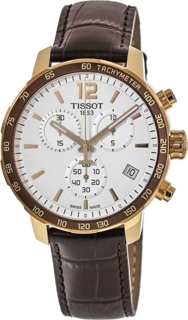 Montre Chronographe Homme avec Tachymètre Tissot Quickster Dorée