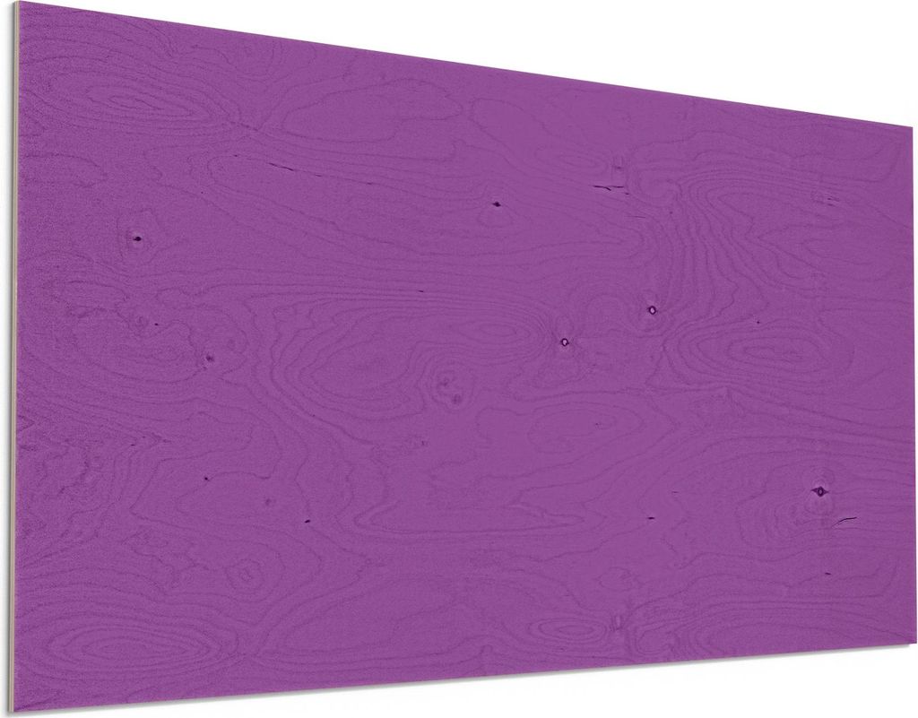 DEQORI Holzbild 100x50 cm 'Unifarben - Violett' Bild auf Holz Wandbild Kunstdruck