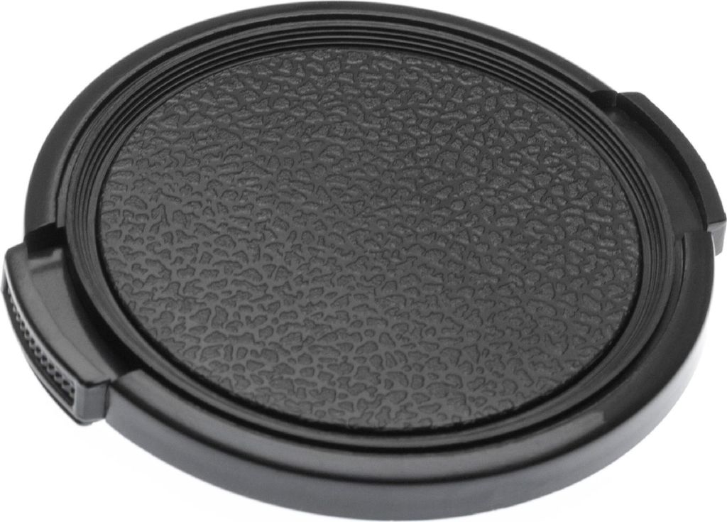 vhbw Objektivdeckel 55 mm kompatibel mit Sigma 55-200 mm 4-5.6 DC Macro Kamera - Kunststoff Schwarz, mit Seitengriff