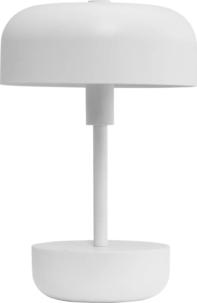 Lampada da tavolo, lampada da tavolo dimmerabile senza fili, lampada da tavolo a led in metallo, lampada da lettura, ricaricabile via USB, Haipot bianco