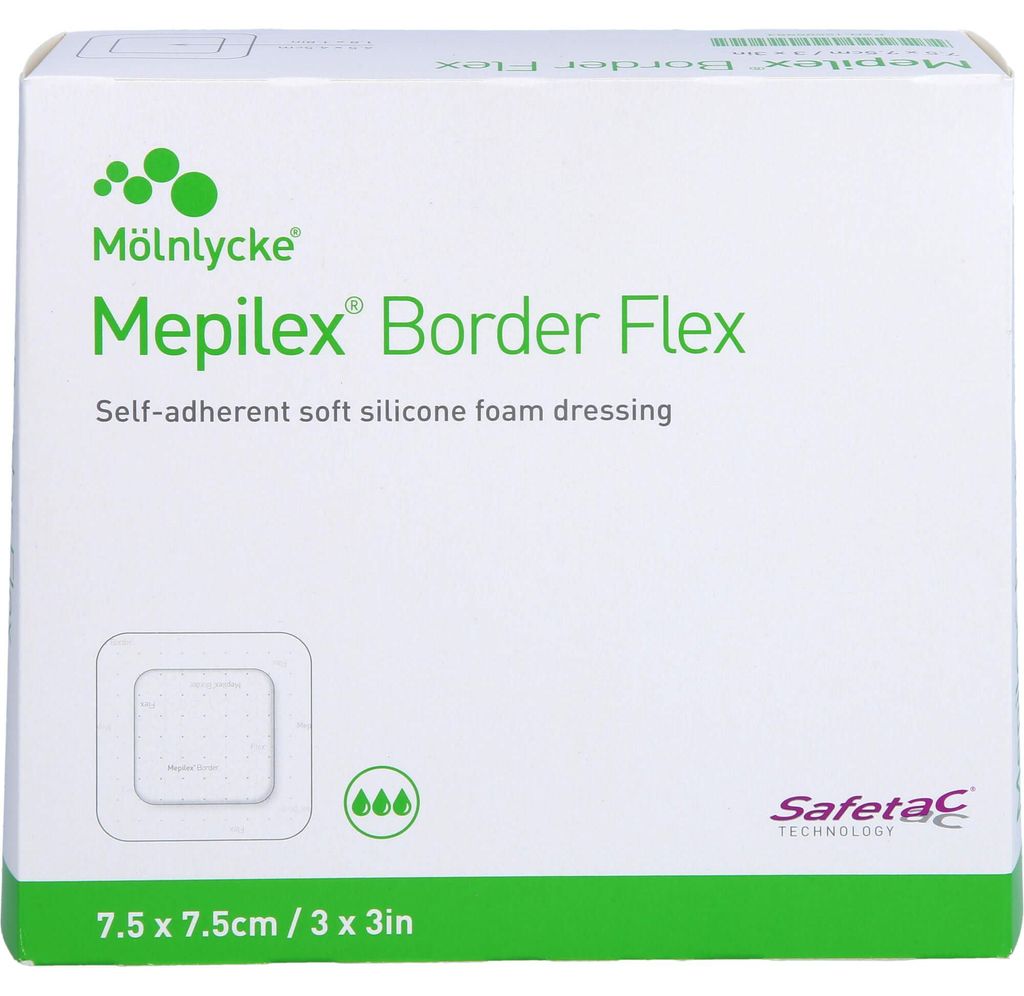 Mepilex Border Flex przylepny opatrunek piankowy 7,5x7,5 cm Zdjęcie produktu 