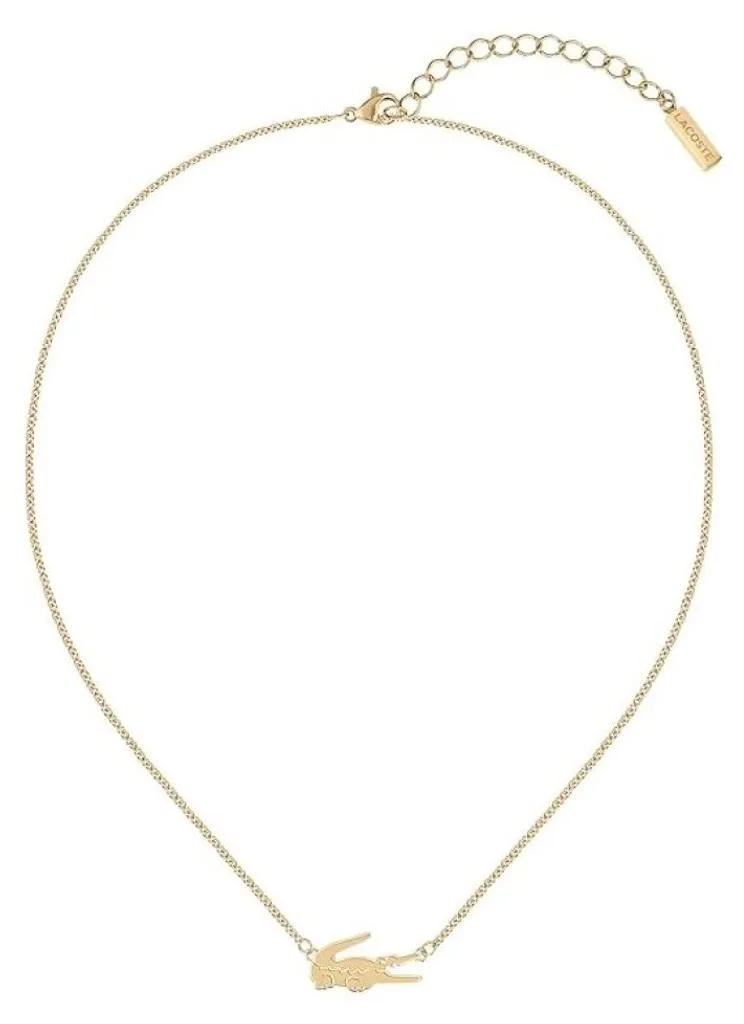 Collier crocodile 2040045 original plaqué or pour femme élégante