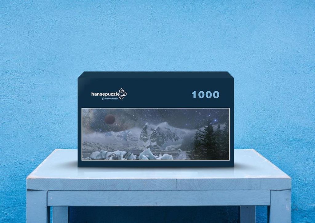 hansepuzzle 30217 - Eislandschaft Puzzle, 1050 Teile, Natur, 60,0 x 46,0cm mit hochwertiger Aufbewahrung, Kartonbox und wiederverschließbarem Beutel