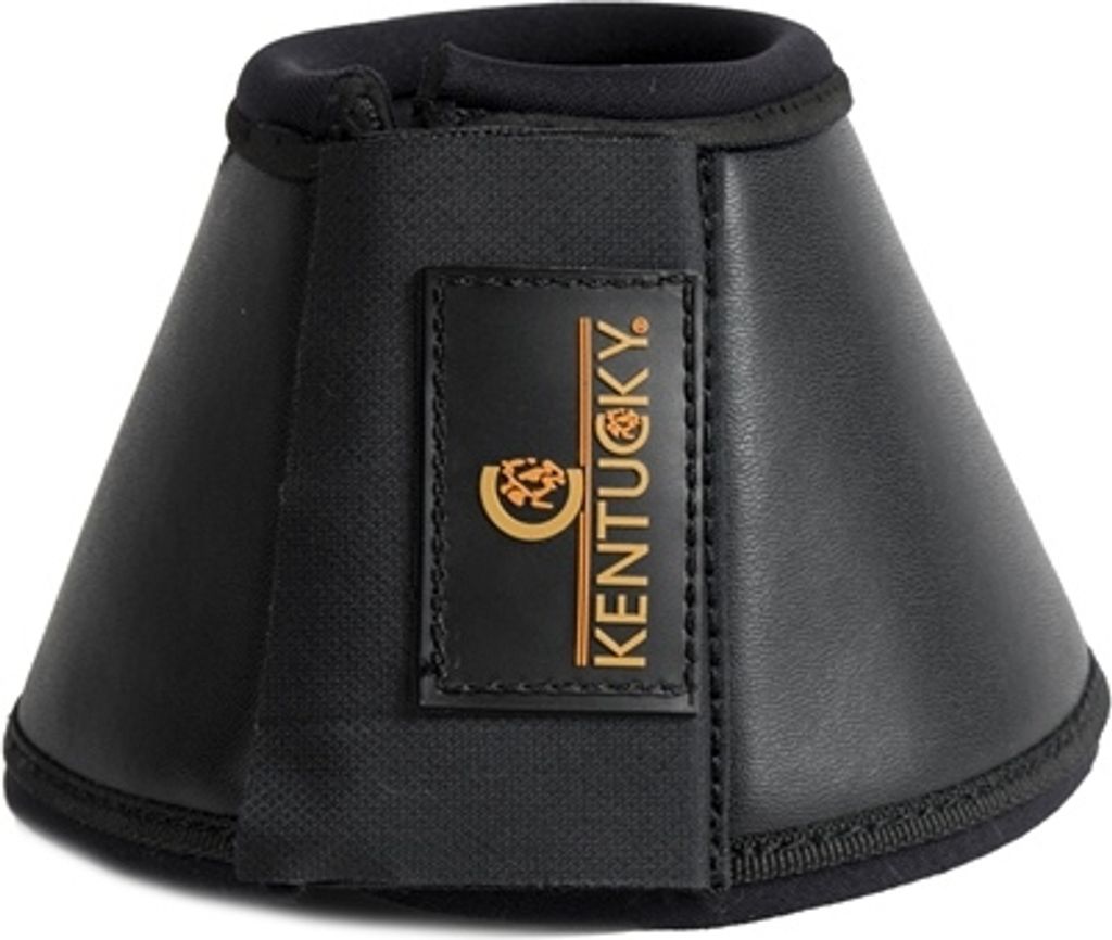 Kentucky Horsewear Hufglocken Leder Sprungglocken Schwarz XL