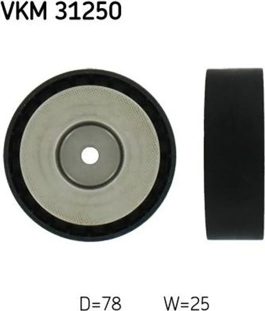Galet de guidage SKF VKM 31250 pour révision moteur Transporter IV