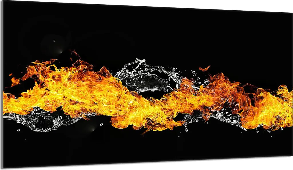 Coprifornelli 90x52 Vetro Temperato Tagliere Universale Acqua Fuoco - 1
