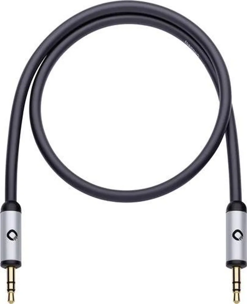 Oehlbach 60017 Câble Jack 3.5mm Mâle vers Mâle de 5m Noir Haute Qualité