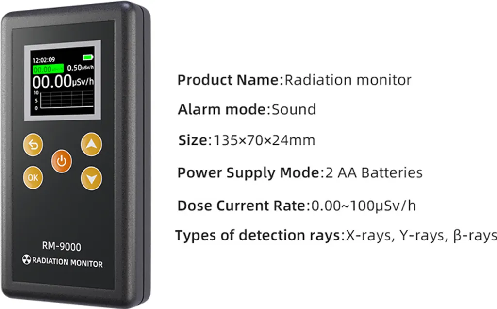 Outil de détection nucléaire pour la maison contre les rayons Gamma et X