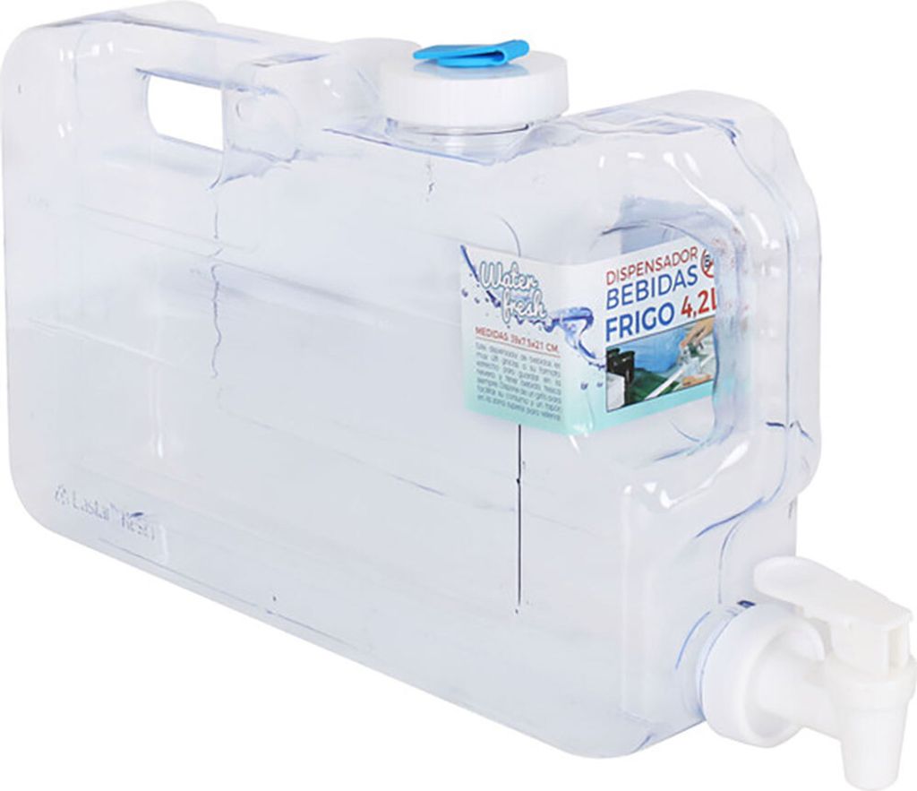 Inde Frigo Wasser Frischer Spender 4.2l Durchsichtig Durchsichtig One Size