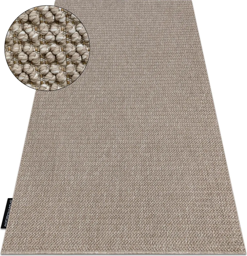 Tapis Anti-Usure Casablanca Loop Marron 100x200 cm - Confort et Durée