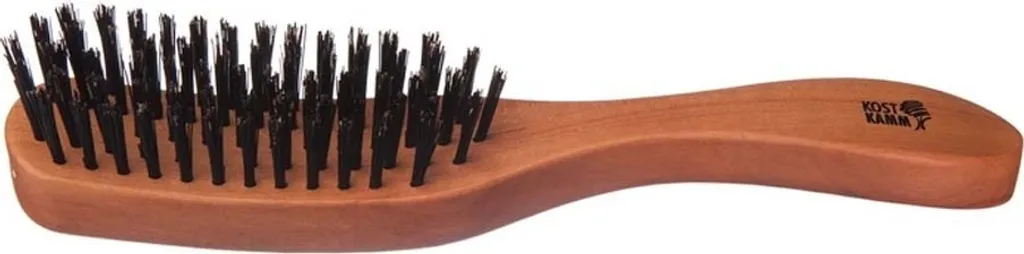 Brosse à cheveux étroite en poirier dur 22cm pour un démêlage précis