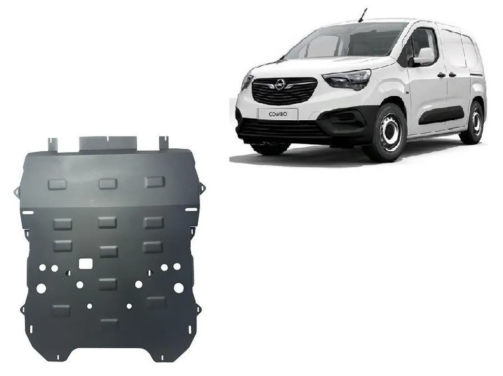 Protection moteur Opel Combo C en acier - Carter robuste anti-choc