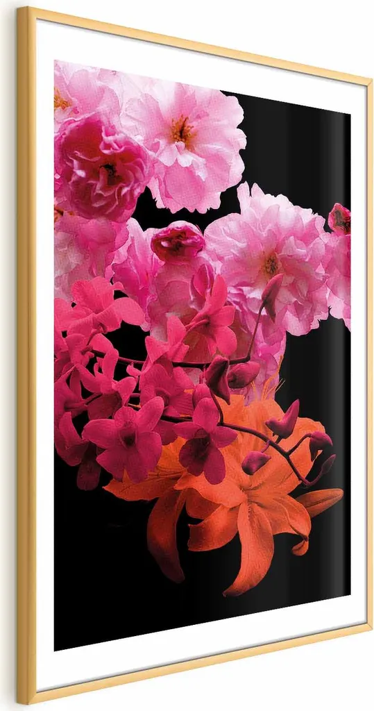 Poster 40x60 Alta Saturazione Primavera - Cornice Oro Professionale