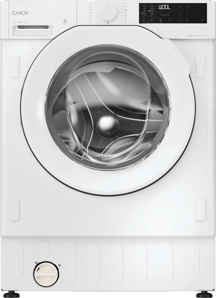 Candy BC4S485M4D8-S, Frontlader, Integriert, Weiß, Links, Produktbild 