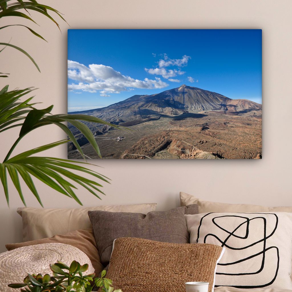 OneMillionCanvasses - Leinwandbilder - 150x100 cm, Ein Blick auf den Teide-Nationalpark Teneriffa Spanien, Wandbilder Kunstdruck Wanddekoration