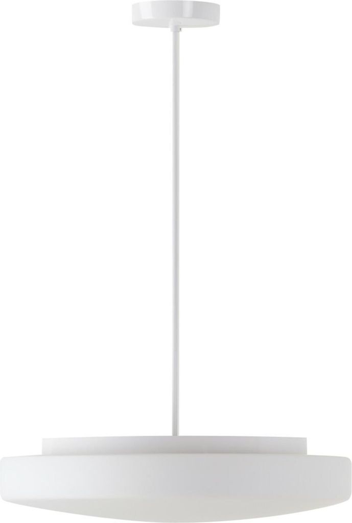 OSMONT EDN53208 EDNA P5 Hängeleuchte aus Glas, weiß, Schutzart IP40, 3000 K, 34 W LED