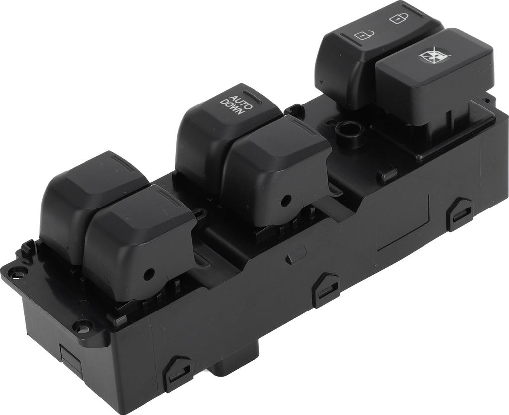 Elektrischer Fensterschalter Nr. 935704X000 Vorderer linker Fahrerseiten-Fenstersteuerschalter für Kia K2 Rio 3 2011-2017 Schwarz